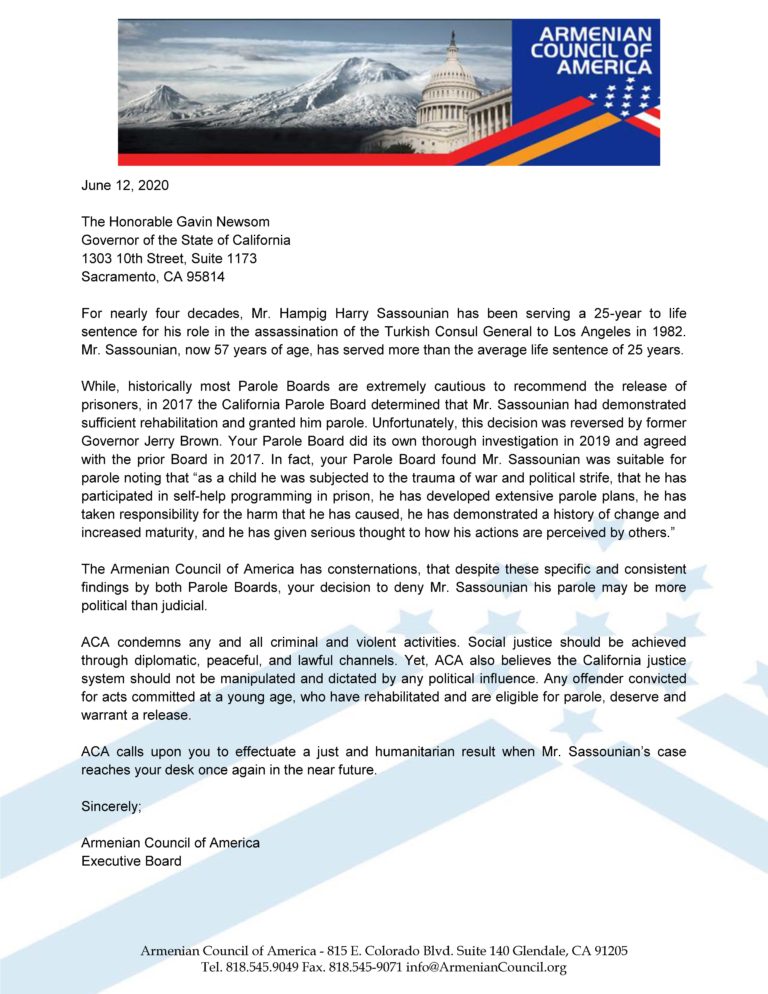 ACA Letter to Newsom