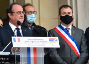 François Hollande and Saro Mardiryan
