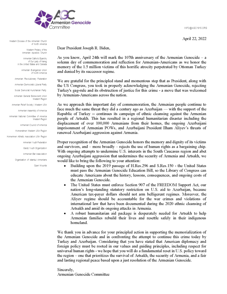 Armenian Community Leaders - Pres. Biden